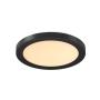 PLAFÓN ILUMINADO LED SOBREPONER CIRCULAR 18 W NEGRO LUZ CCT INTERIOR