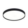 PLAFÓN ILUMINADO LED SOBREPONER CIRCULAR 25 W NEGRO LUZ FRÍA PARA INTERIOR
