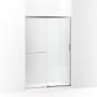 CANCEL PARA BAÑO CORREDIZO PERFIL PLATA VIDRIO TEMPLADO TRANSPARENTE 150 X 188 CM ALUMINIO