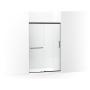 CANCEL PARA BAÑO CORREDIZO/FIJO PERFIL NEGRO VIDRIO TRANSPARENTE 150 X 188 CM ALUMINIO