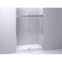 CANCEL PARA BAÑO CORREDIZO PERFIL PLATA VIDRIO TEMPLADO TRANSPARENTE 151 X 188 CM ALUMINIO