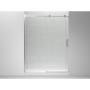 CANCEL PARA BAÑO CORREDIZO SIN MARCO VIDRIO TEMPLADO TRANSPARENTE 198 X 206 CM ALUMINIO