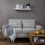 SOFÁ 2 PLAZAS BOHO TELA POLIÉSTER 148 CM BEIGE