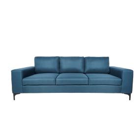 SOFÁ FIJO NIAGARA POLIÉSTER 220 X 95 X 73 CM AZUL SIN COJINES