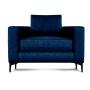 SILLÓN FIJO 1 PERSONA NIAGARA TELA AZUL MARINO