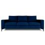 SOFÁ 3 PLAZAS NIAGARA TAPIZADO EN POLIÉSTER 220 X 95 X 73 CM AZUL MARINO