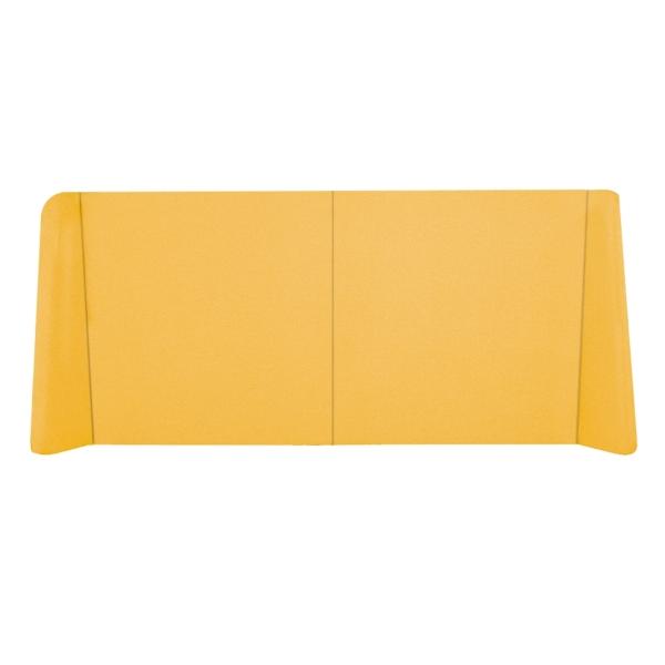 CABECERA MATRIMONIAL BENT DE MADERA MOSTAZA TAPIZADA LISA PARA RECÁMARA
