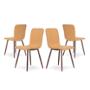 SET DE 4 SILLAS MANGO - MOSTAZA