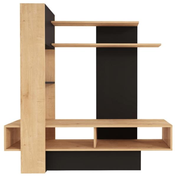 MUEBLE PARA TV PARA 46 PULGADAS MADERA INDUSTRIALIZADA MADERA Y GRIS 140 X 40 X 140 CM