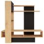 MUEBLE PARA TV PARA 46 PULGADAS MADERA INDUSTRIALIZADA MADERA Y GRIS 140 X 40 X 140 CM