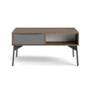 MESA CENTRO DECORATIVA RAY MADERA Y METAL 99 X 49 CM CAFÉ