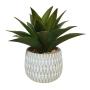 PLANTA ARTIFICIAL LUKO - VERDE Y BLANCO