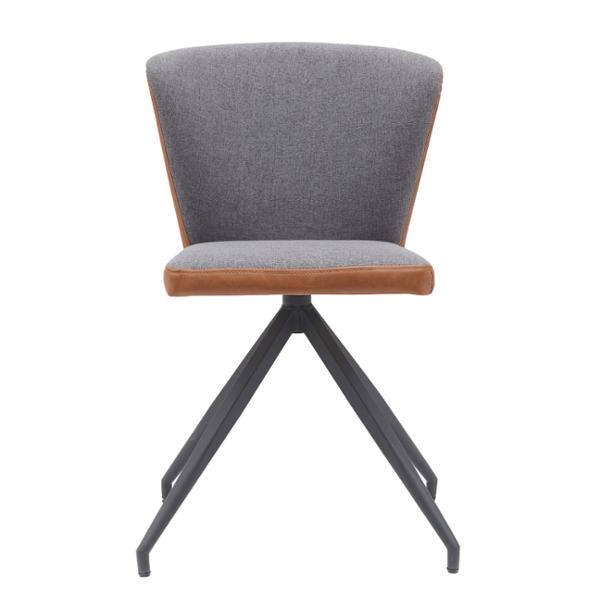 SILLA VIGO GRIS Y CAFE