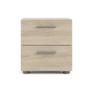 BURÓ DE MADERA PEPE ROBLE SONOMA 2 CAJONES ESTILO MINIMALISTA ALMACENAMIENTO