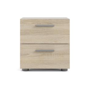 BURÓ DE MADERA PEPE ROBLE SONOMA 2 CAJONES ESTILO MINIMALISTA ALMACENAMIENTO