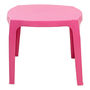 MESA CUADRADA PLASTICA ROSA