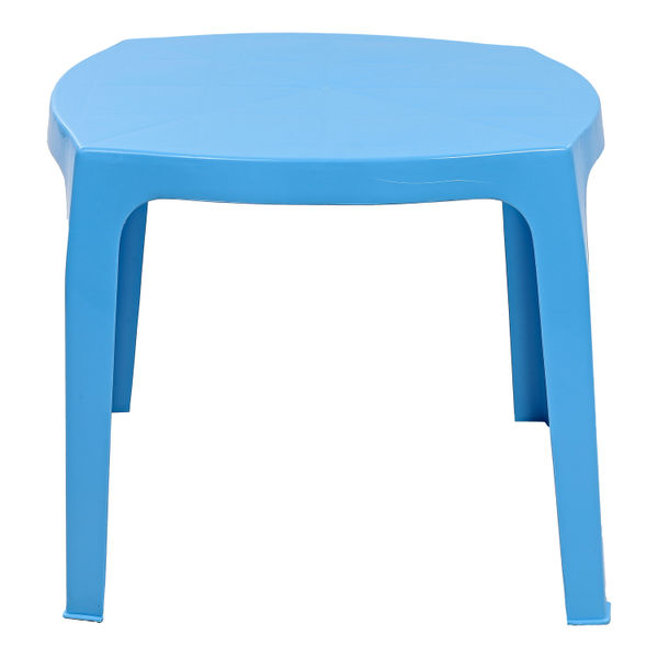 MESA CUADRADA INFANTIL PLASTICA AZUL