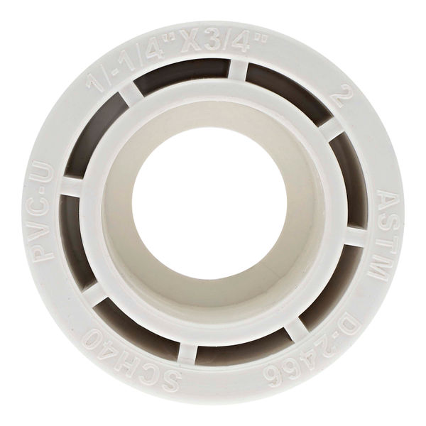 REDUCCIÓN BUSHING DE PVC CÉDULA 40 1 1/4" X 3/4"