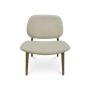 SILLÓN TELA BEIGE NOGAL CUARENTA Y NUEVE