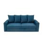SOFÁ CAMA ZERT II TELA 210 X 95 X 160 CM AZUL OSCURO