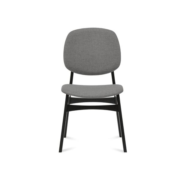 SILLA TELA GRIS CLARO NEGRO KILI