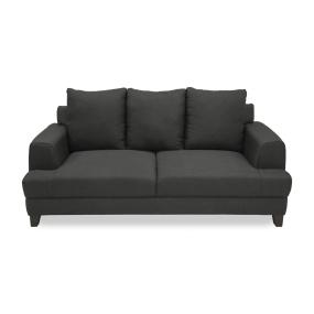 SOFÁ CAMA OXFORD TELA 212 CM GRIS CON COJINES