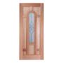 PUERTA EXTERIOR DE ENTRADA PRINCIPAL 91.4 X 213 CM CAFE MADERA TROPICAL