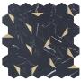 MALLA MARQUINA GOLD TIPO MOSAICO 30 X 30 CM VINIL 1 PIEZA