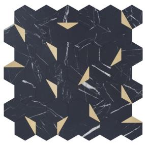 MALLA MARQUINA GOLD TIPO MOSAICO 30 X 30 CM VINIL 1 PIEZA
