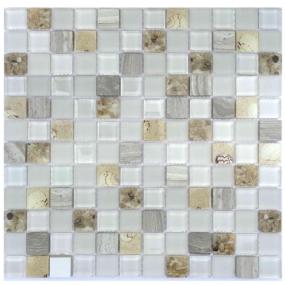 MALLA ACAPULCO TIPO MOSAICO 30 X 30 CM VIDRIO 1 PIEZA