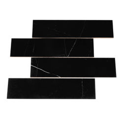 MALLA CARRARA NEGRO ALCESA 29.5 X 7 CM