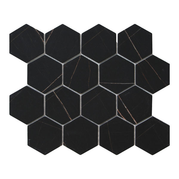 MALLA HEXA ZERO TIPO MOSAICO 25.8 X 29.8 CM VIDRIO 1 PIEZA