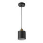 LÁMPARA COLGANTE CLÁSICO ERPN104 METAL NEGRO MATE 1 LUZ INCANDESCENTE