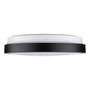 PLAFÓN ILUMINADO LED SOBREPONER CIRCULAR 12 W NEGRO LUZ AJUSTABLE INTERIOR
