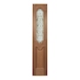 PUERTA EXTERIOR FIJO OVAL 40.6 X 213 CM BEIGE MADERA