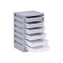 ORGANIZADOR PARA HERRAMIENTAS CON 6 CAJONES DE ALMACENAMIENTO EN PLASTICO ITALHOME