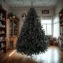 ÁRBOL NAVIDEÑO NEVADO ASPEN 2.20 M CON 1104 RAMAS NEGRO