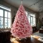 ÁRBOL NAVIDEÑO NEVADO ASPEN 1.90 M CON 825 RAMAS ROSA