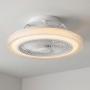 VENTILADOR DE TECHO 19" FANDELIER MODERNO PARA INTERIOR CON LED INTEGRADO BLANCO