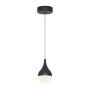 COLGANTE GLITZER DE 1 LUZ LED NEGRO