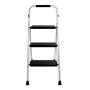 ESCALERA BLANCA TUBULAR PLEGABLE 3 PELDAÑOS