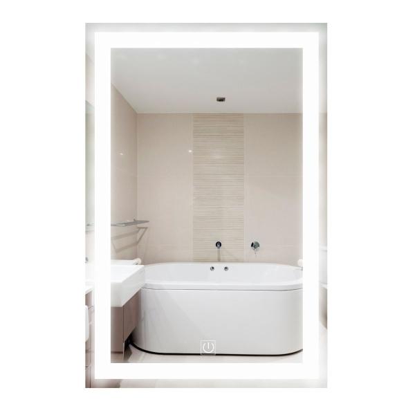 ESPEJO LUZ LED TOUCH 60 X 80CM CONTORNO ESMERILADO