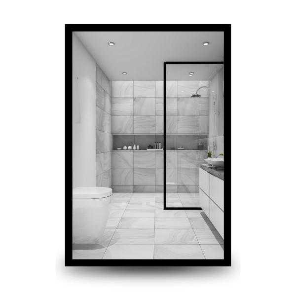 ESPEJO RECTANGULAR CON MARCO DE PLASTICO 55 X 35CM