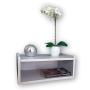BURÓ FLOTANTE DE MELAMINA BLANCO ESTILO MINIMALISTA AHORRO DE ESPACIO