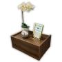 BURÓ FLOTANTE DE MELAMINA NOGAL 1 CAJÓN ESTILO MINIMALISTA ALMACENAMIENTO FUNCIONAL