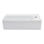 LAVABO PARA BAÑO EMPOTRABLE BLANCO RECTANGULAR 51 X 32.5 CM CONTEMPORANEO