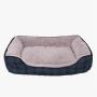 CAMA PARA MASCOTA RECTANGULAR POLIÉSTER RAZA MEDIANA AFELPADA