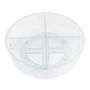 BASE GIRATORIA CON DIVISIONES DE PLÁSTICO TRANSPARENTE