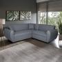SALA ESQUINERA YOCO TRACK SOFÁ CAMA TELA 215 CM GRIS