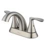 LLAVE PARA LAVABO DUOMANDO NÍQUEL SATINADO CENTERSET CUELLO BAJO